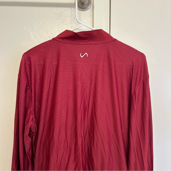 TLF Perforated Mesh Maddox Jacket Red Black Active Lightweight Size Large - Picture 9 of 10